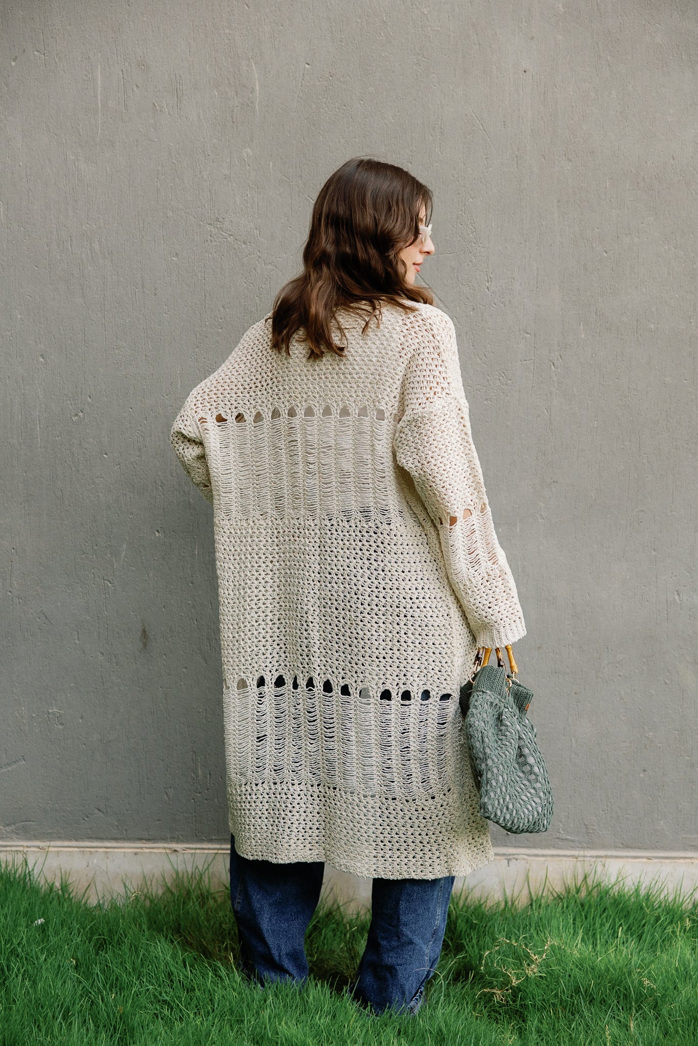 SeaSide Cardigan in Beige