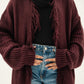 Free Spirit Fringe Cardigan in Burgundy  ( Pre order )