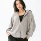 two way zipper pullover in greige