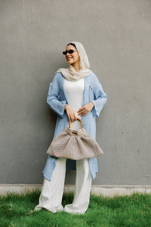 SeaSide Cardigan in Babyblue