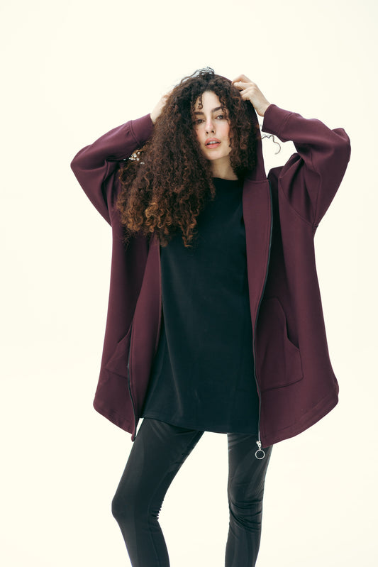 Comfort Core Hoodie in burgundy