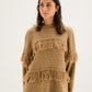 Layered Fringe Knit in Mocha