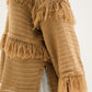 Layered Fringe Knit in Mocha
