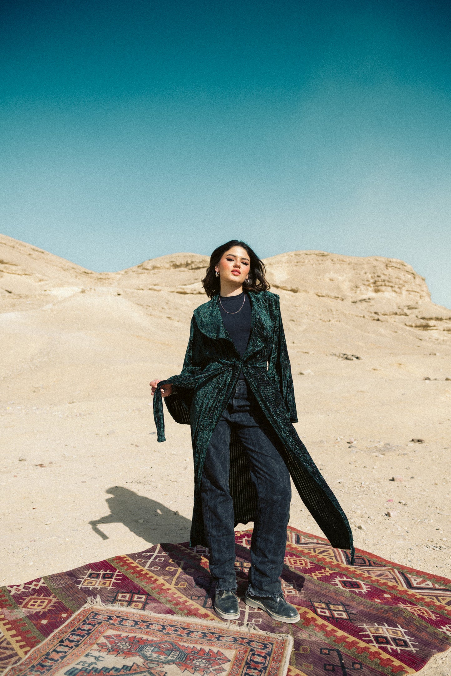 Urth kaftan in teal