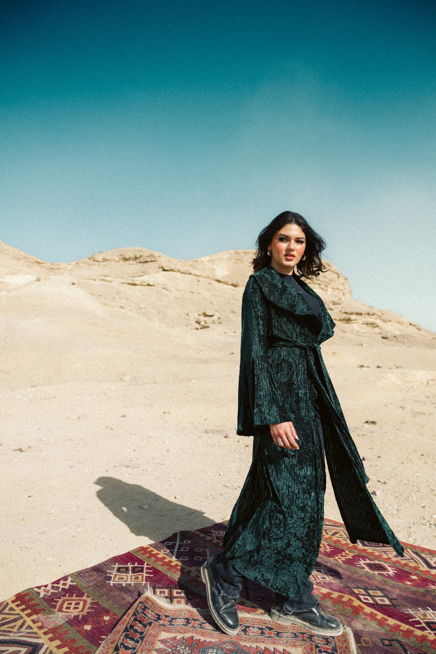 Urth kaftan in teal