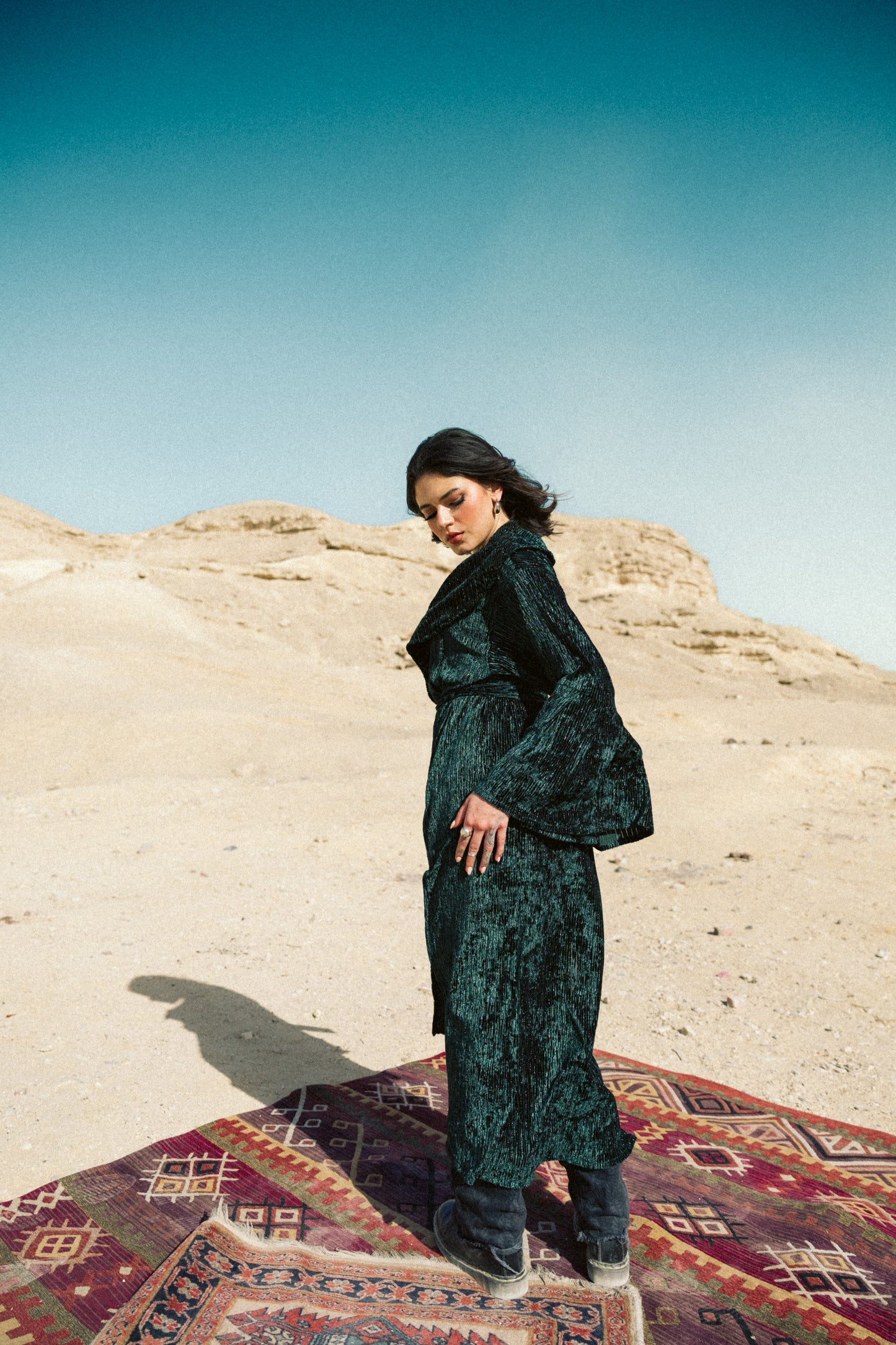 Urth kaftan in teal