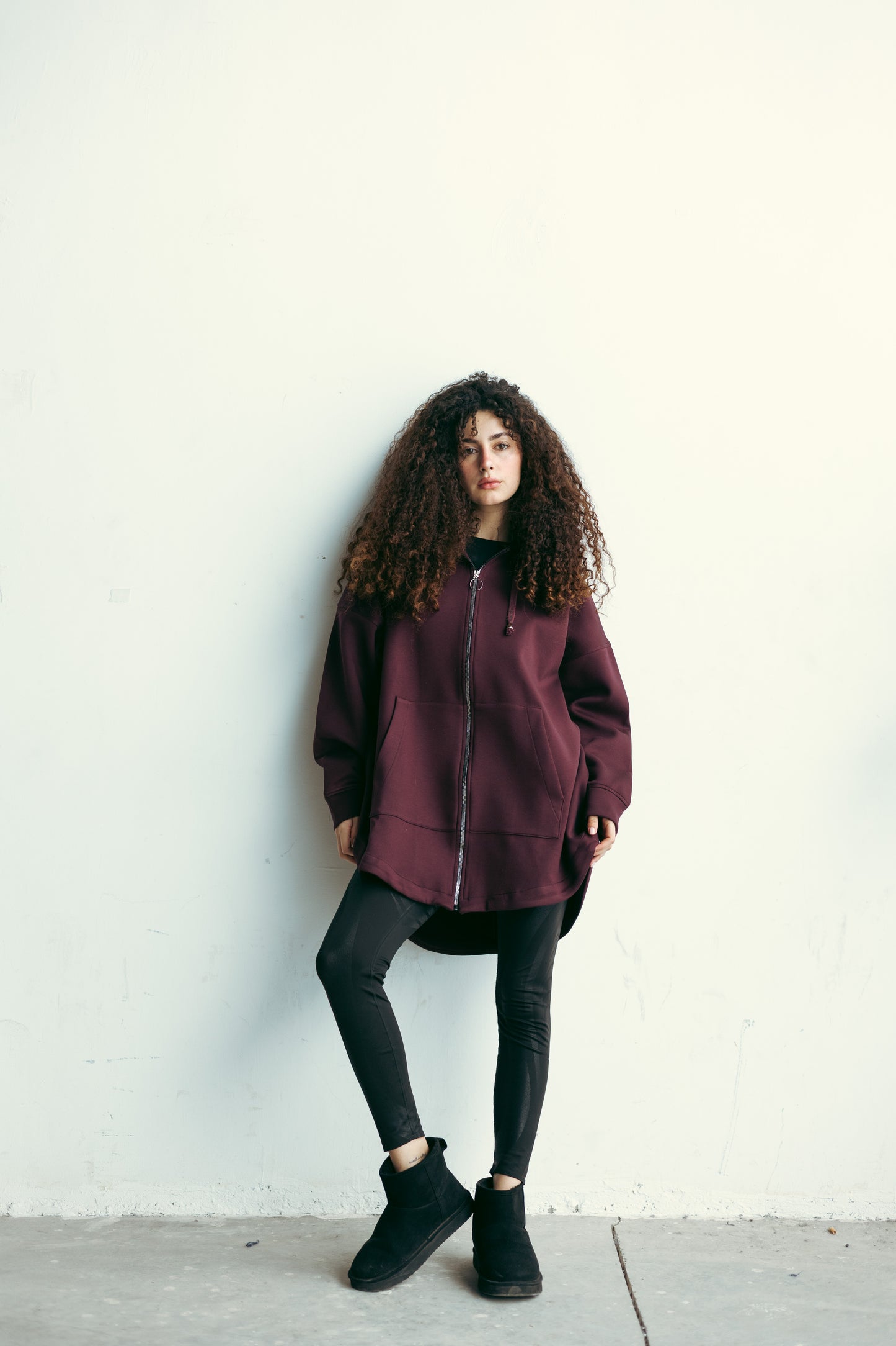 Comfort Core Hoodie in burgundy