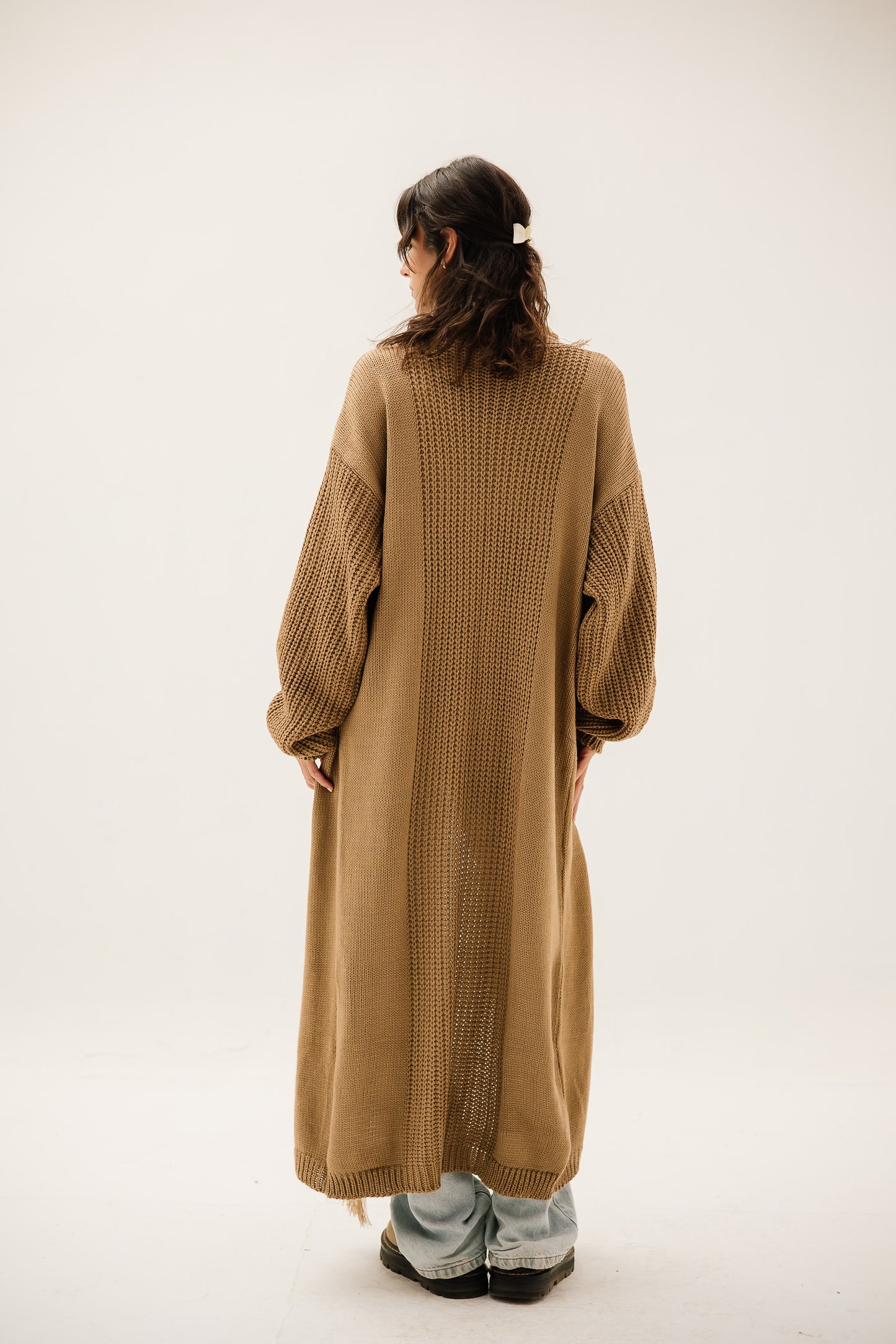 Free Spirit Fringe Cardigan in Mocha