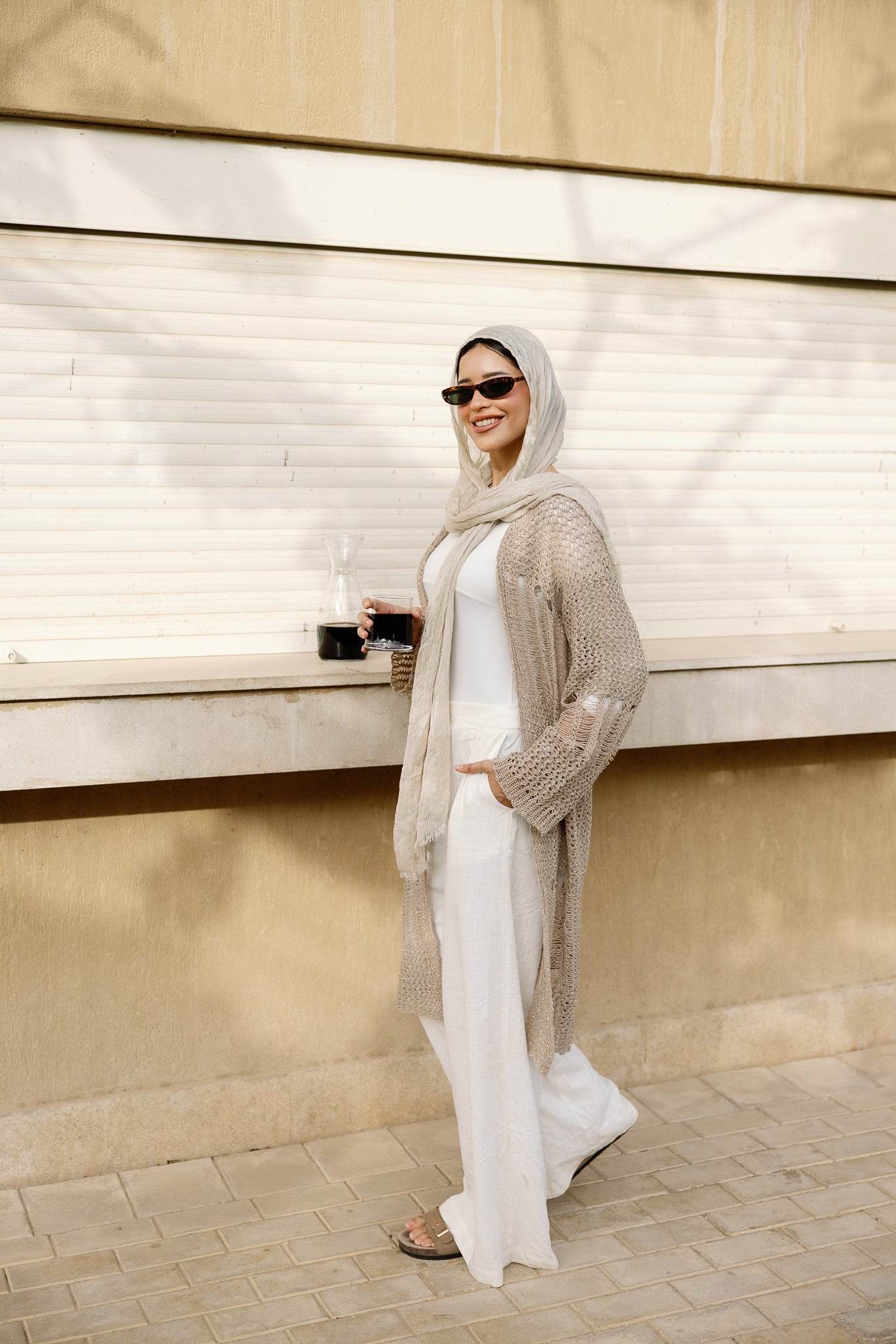 SeaSide Cardigan in Café