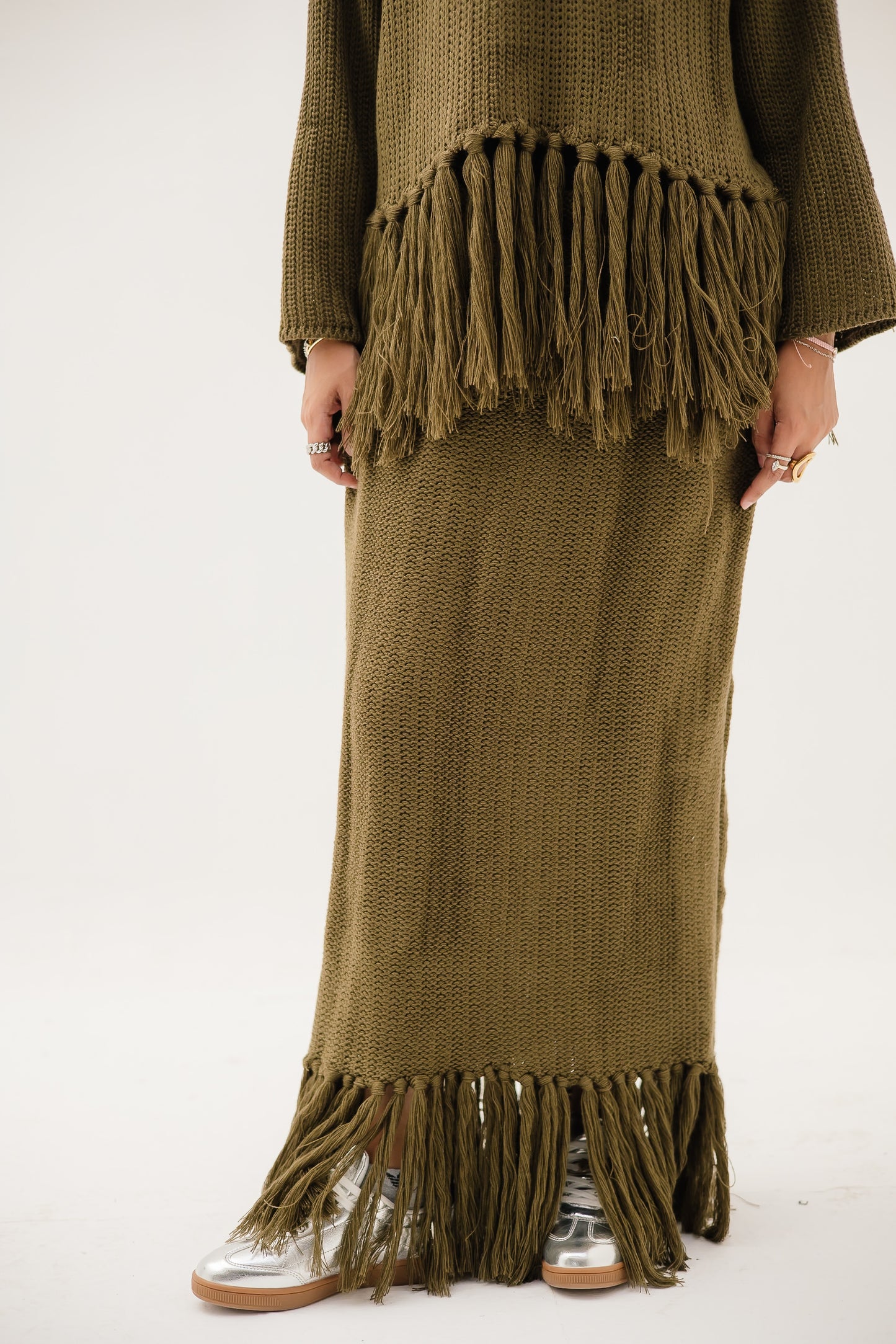 Tassel Flow set in Olive (Pre order)