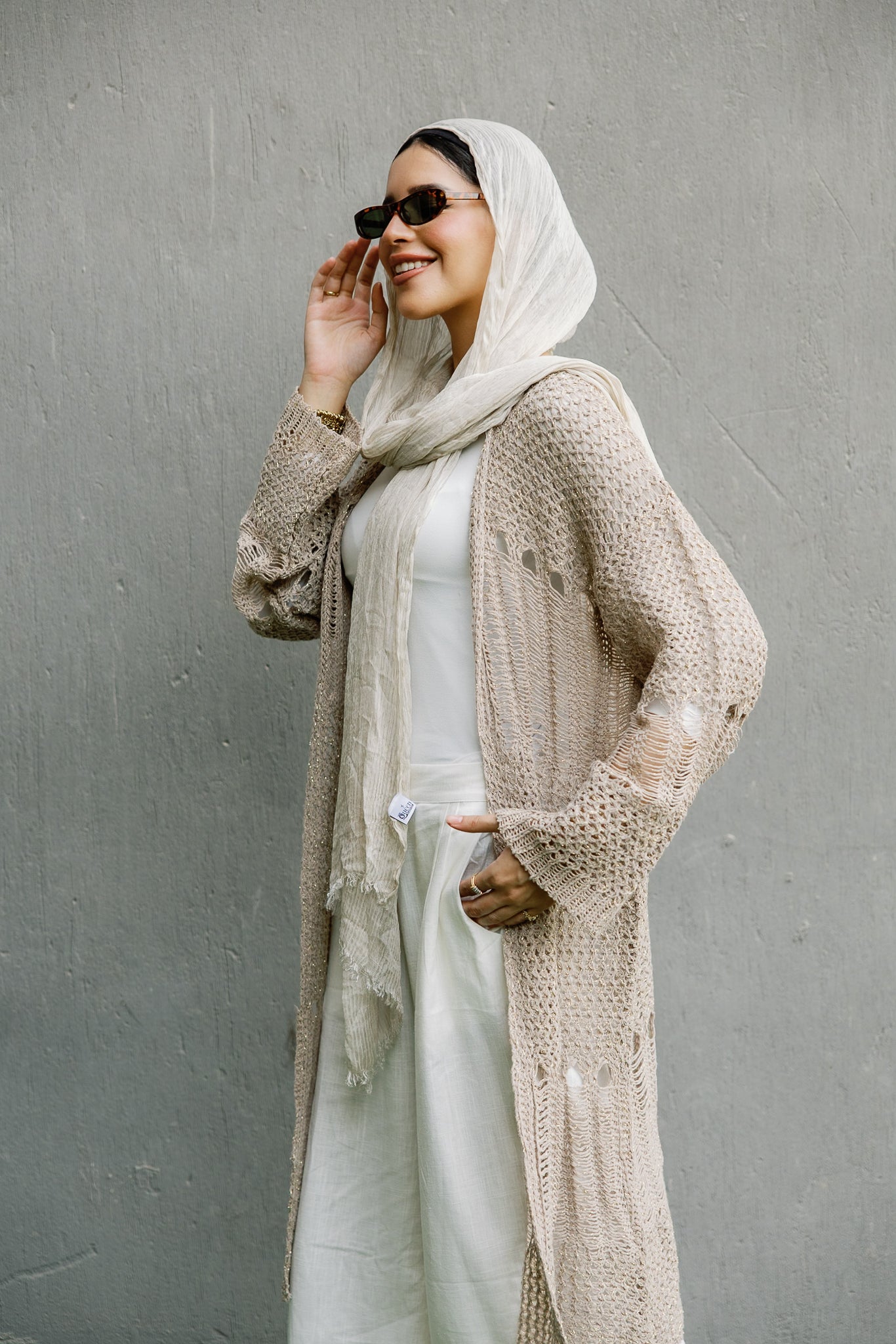 SeaSide Cardigan in Café