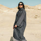 Aura Wrap Kaftan in Black