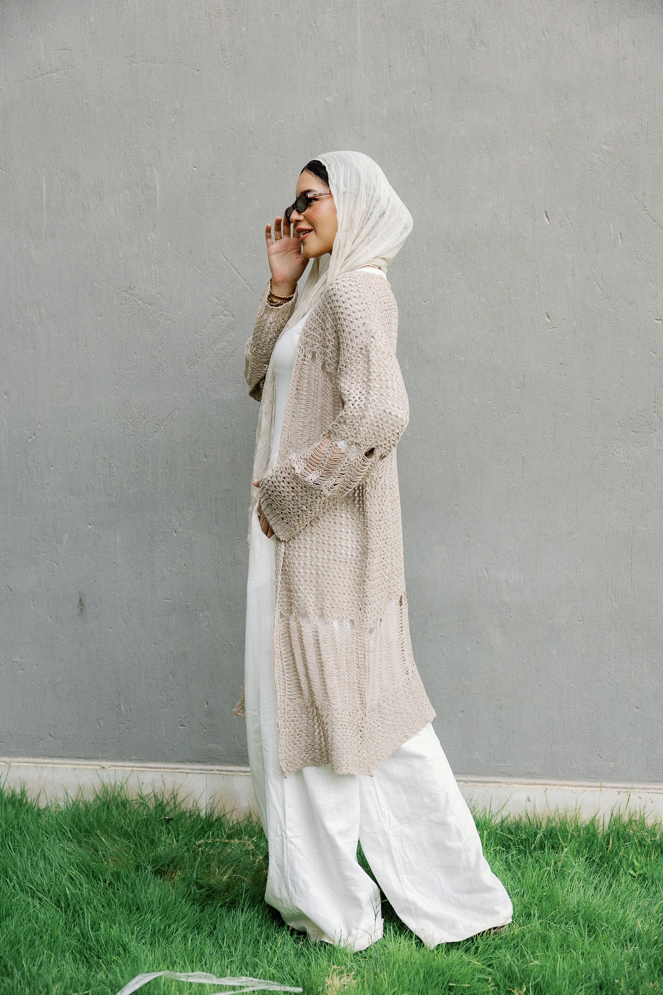 SeaSide Cardigan in Café