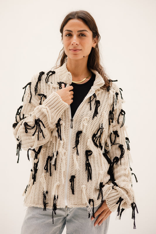 Knot & Loop jacket in Offwhite