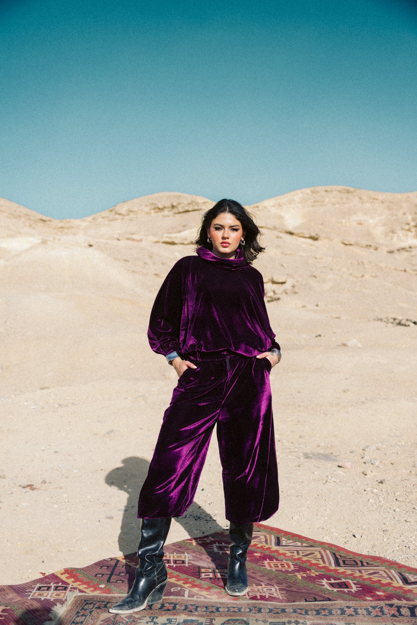 Velvet Cloud Set in Purple