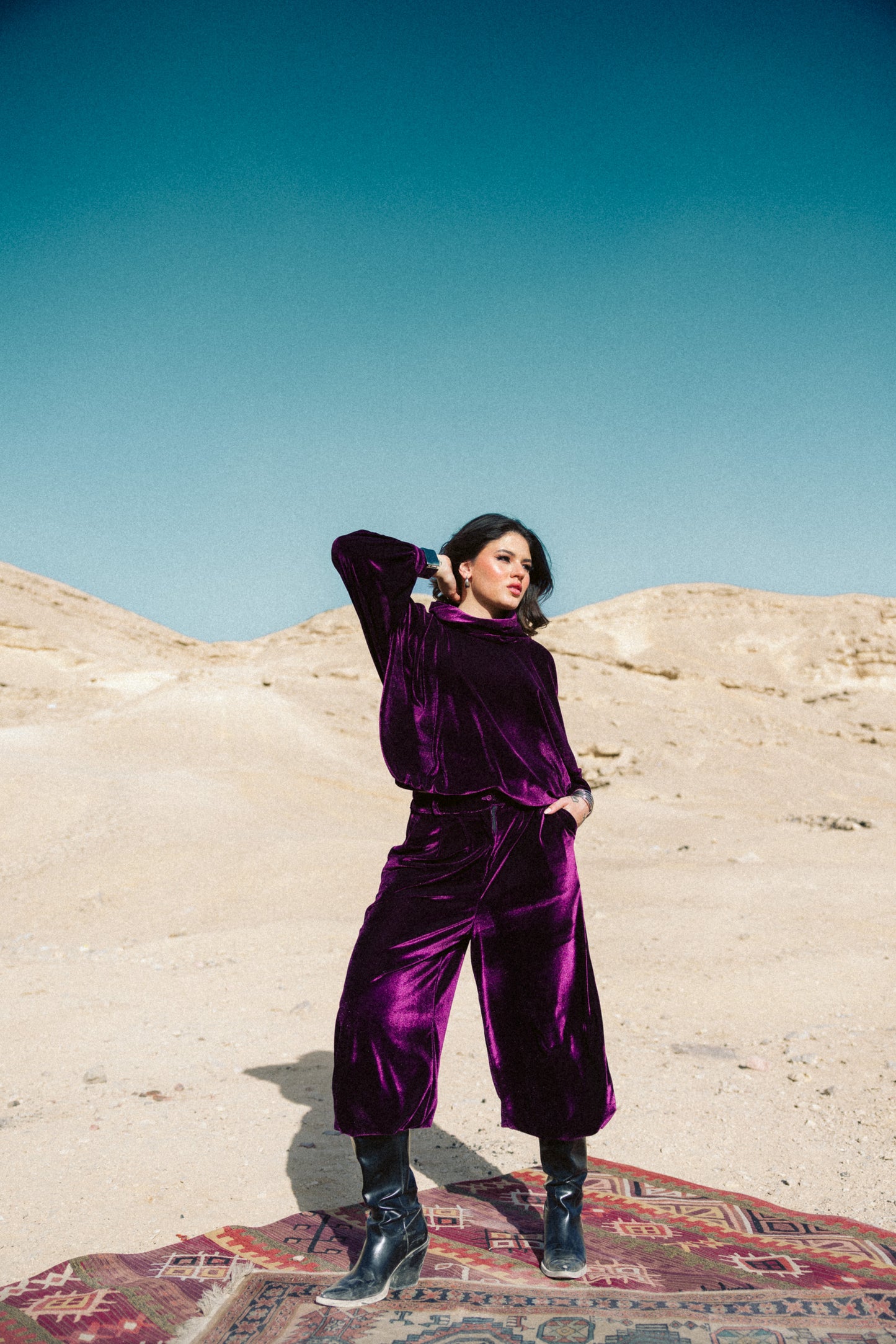 Velvet Cloud Set in Purple