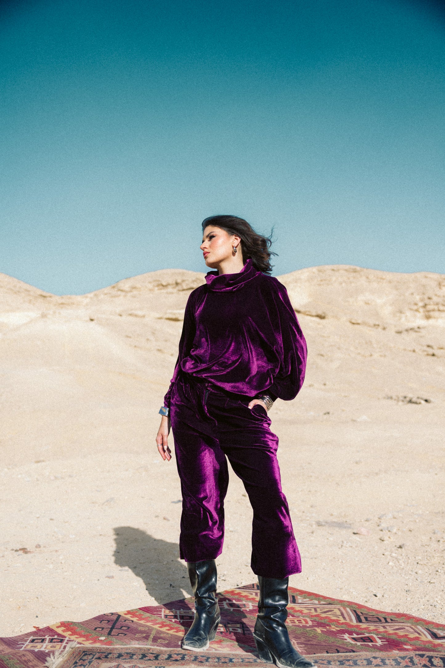 Velvet Cloud Set in Purple