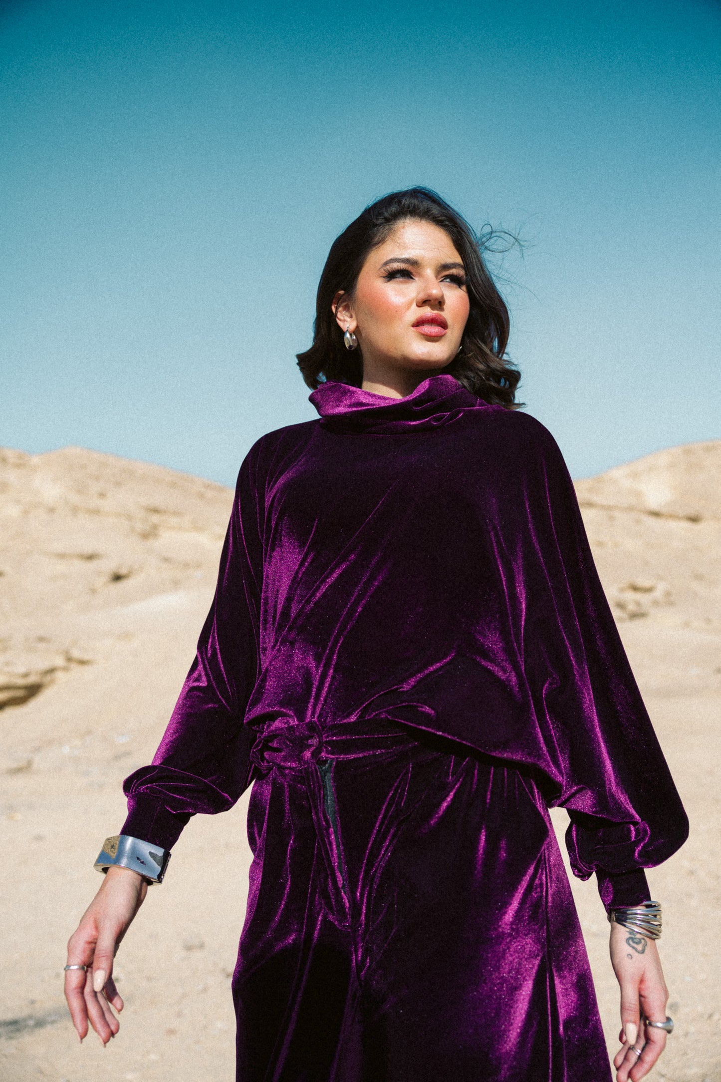 Velvet Cloud Set in Purple