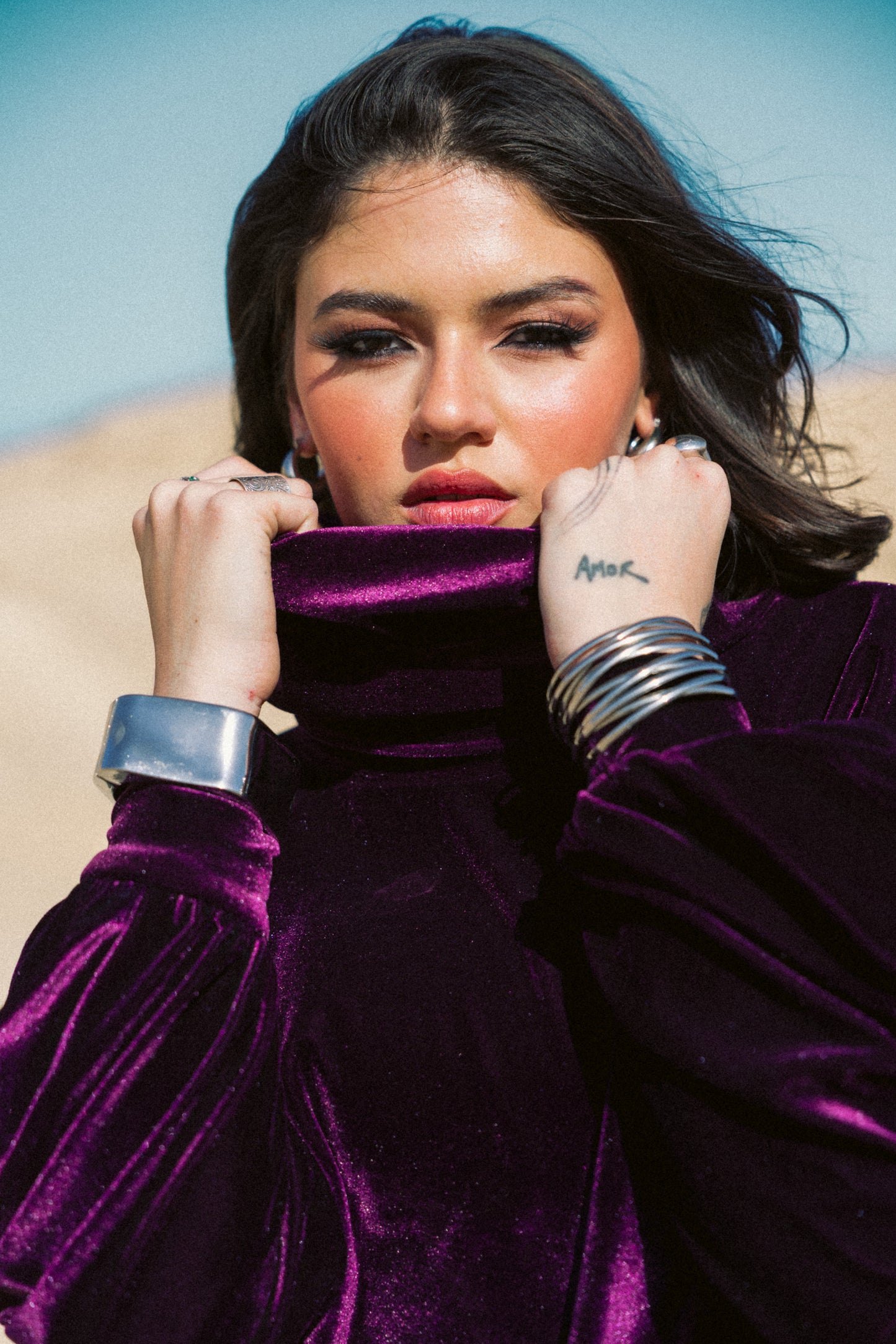 Velvet Cloud Set in Purple