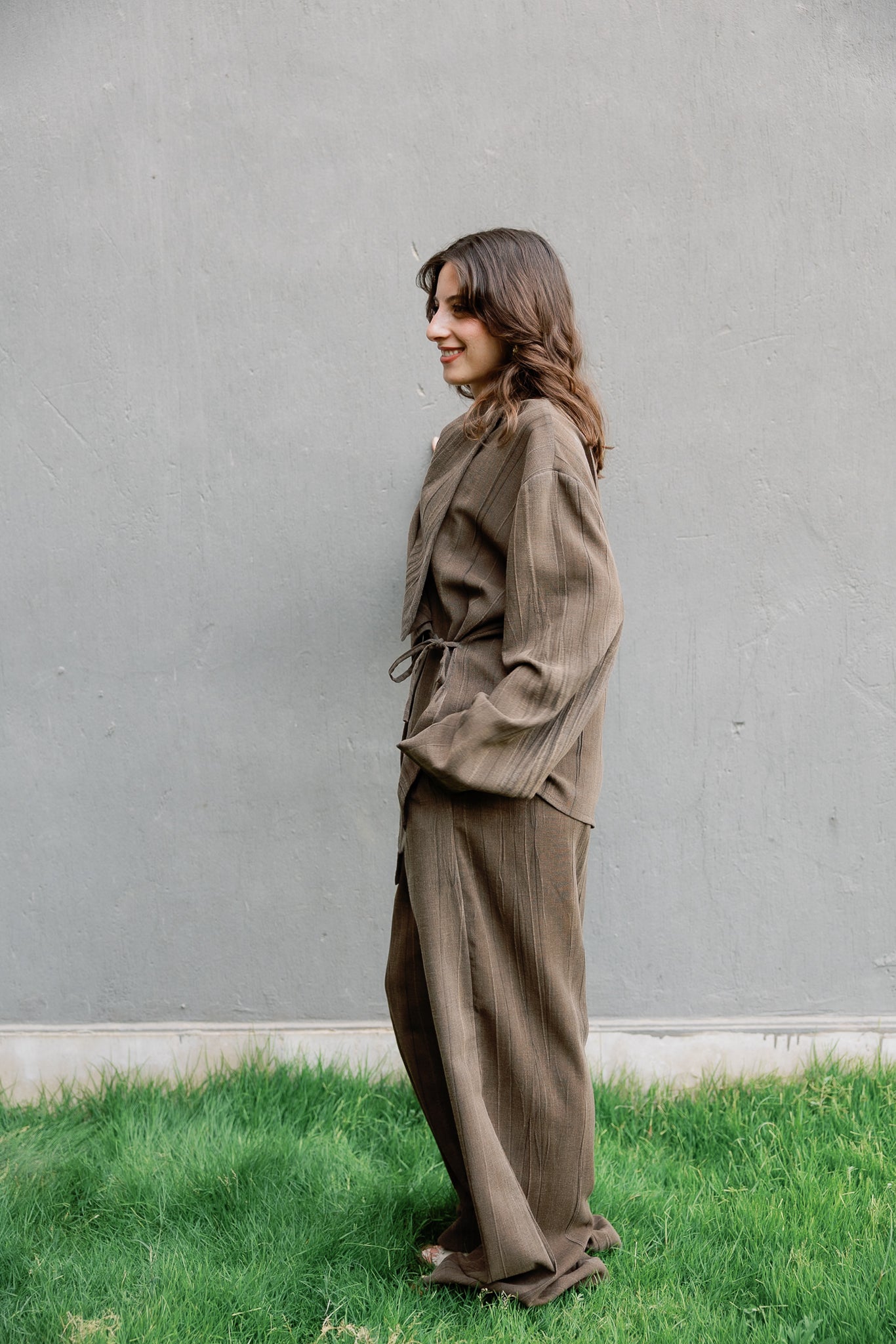 Nomade wrap set in Brown