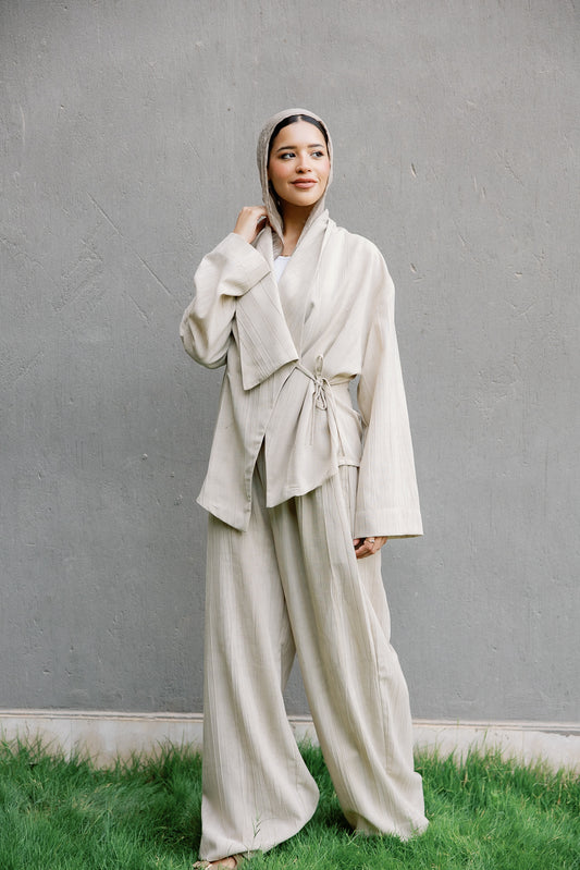 Nomade wrap set in Beige