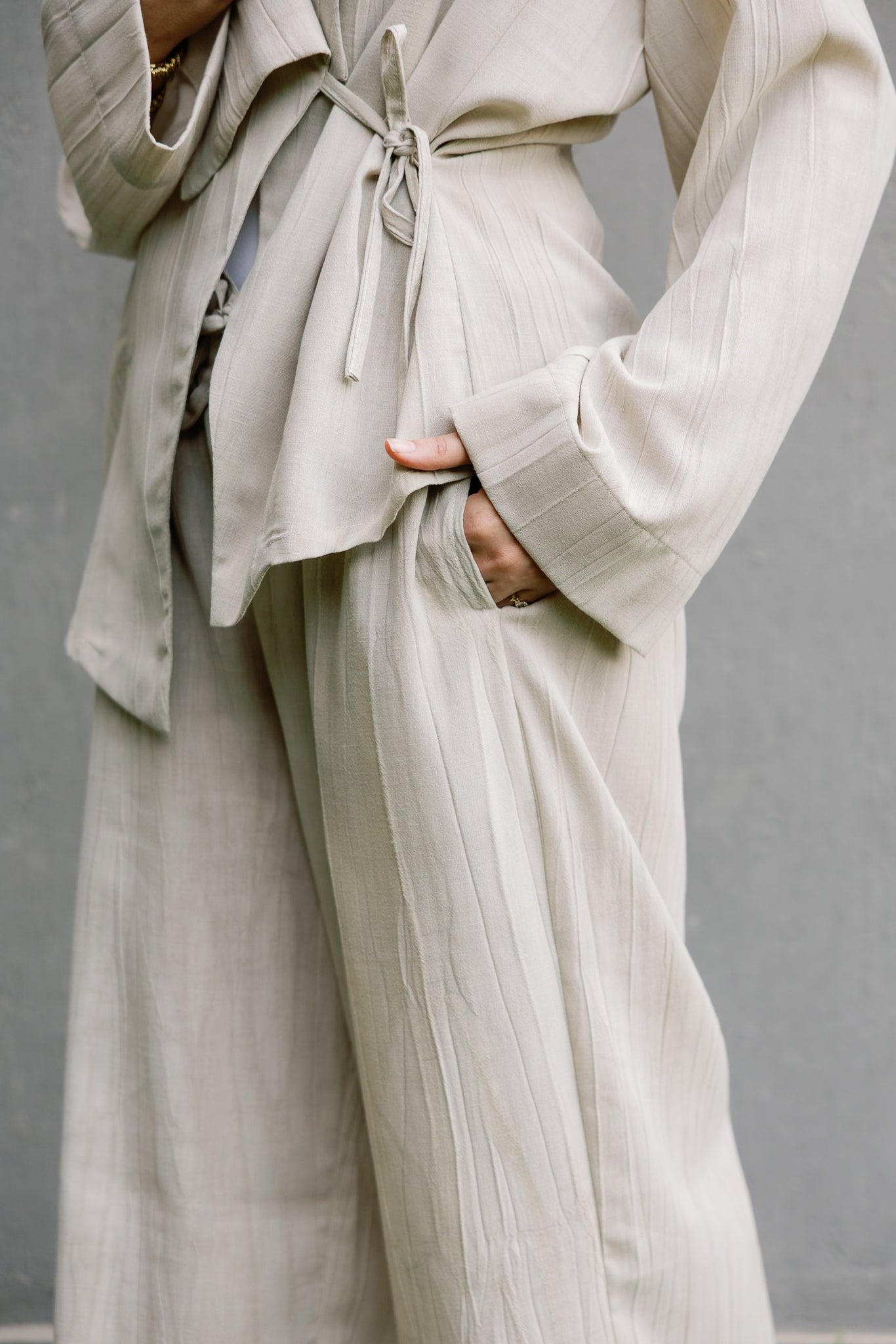 Nomade wrap set in Beige