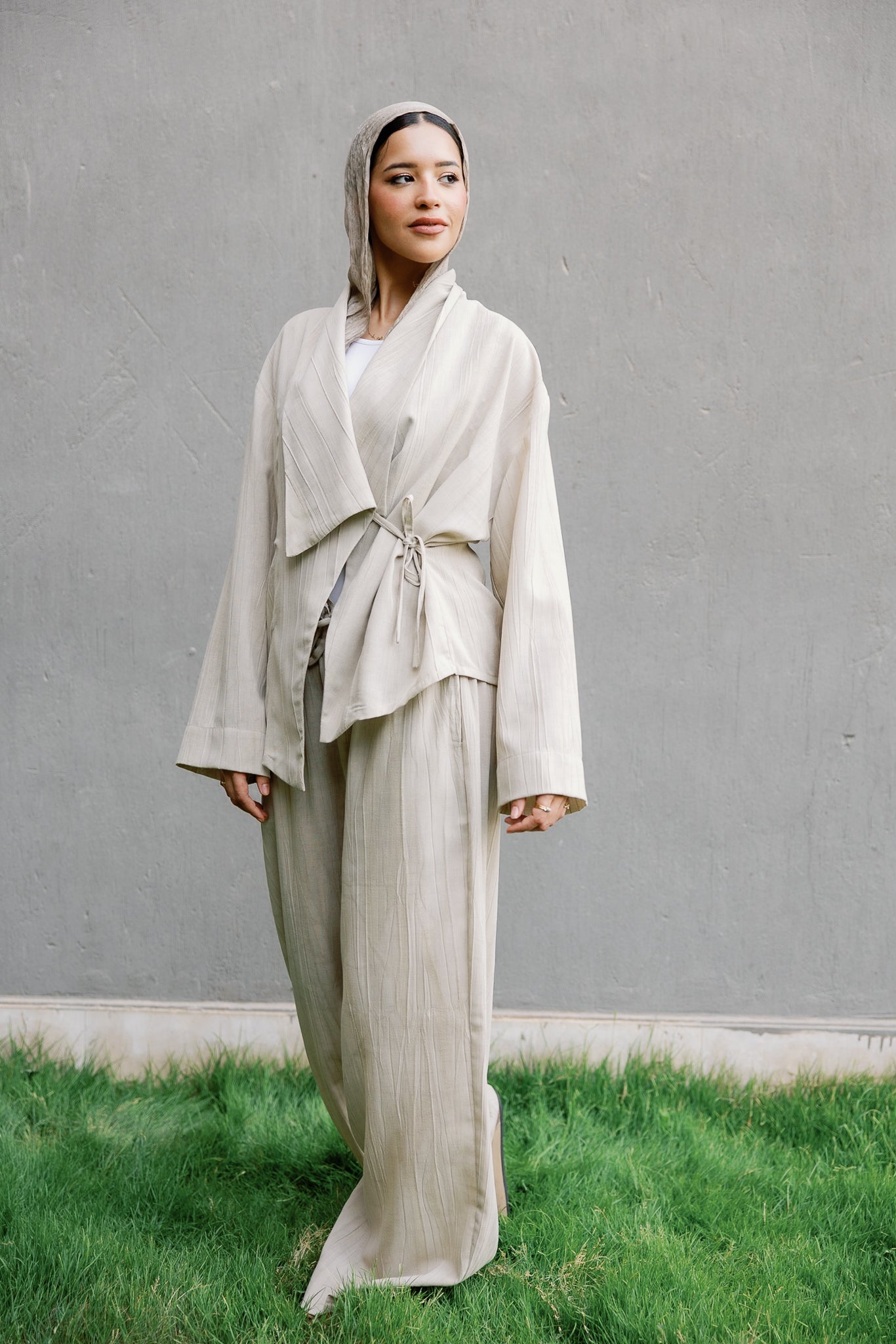 Nomade wrap set in Beige