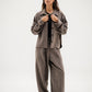 Soft Drape set in Dark Grey
