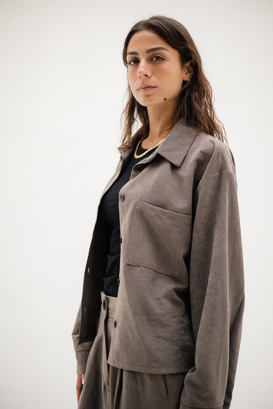 Soft Drape set in Dark Grey