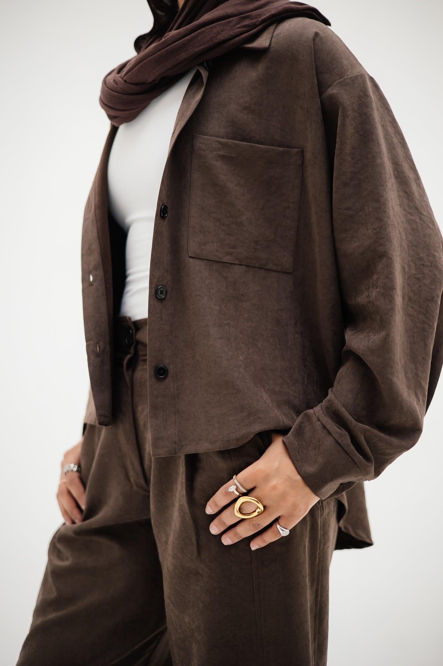 Soft Drape set in Brown