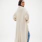 Free Spirit Fringe Cardigan in Offwhite    (  Pre order  )