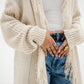 Free Spirit Fringe Cardigan in Offwhite    (  Pre order  )