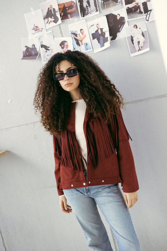 Cowboy jacket in -burgundy