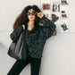 Sequin Statement Jacket in black
