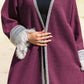 Honey Comb Kaftan in Purple