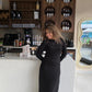 long sleeves basicDress in Black