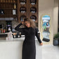 long sleeves basicDress in Black