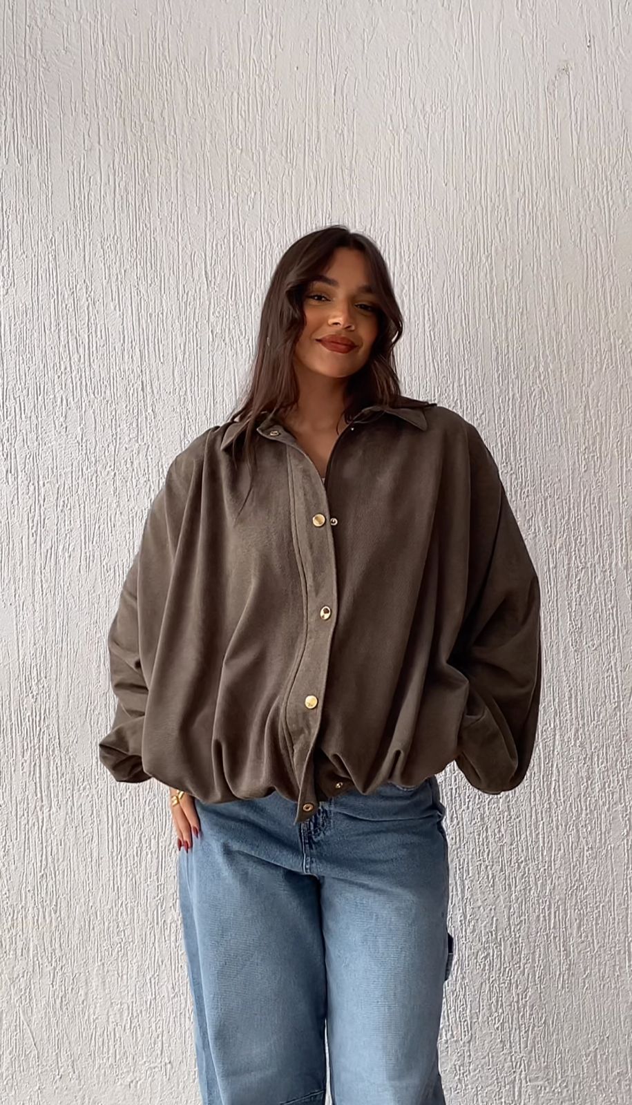 Balloon Jacket in Olive