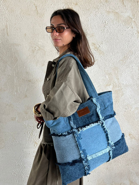 Denim Patches bag