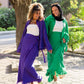 Wrap me skirt in royal green