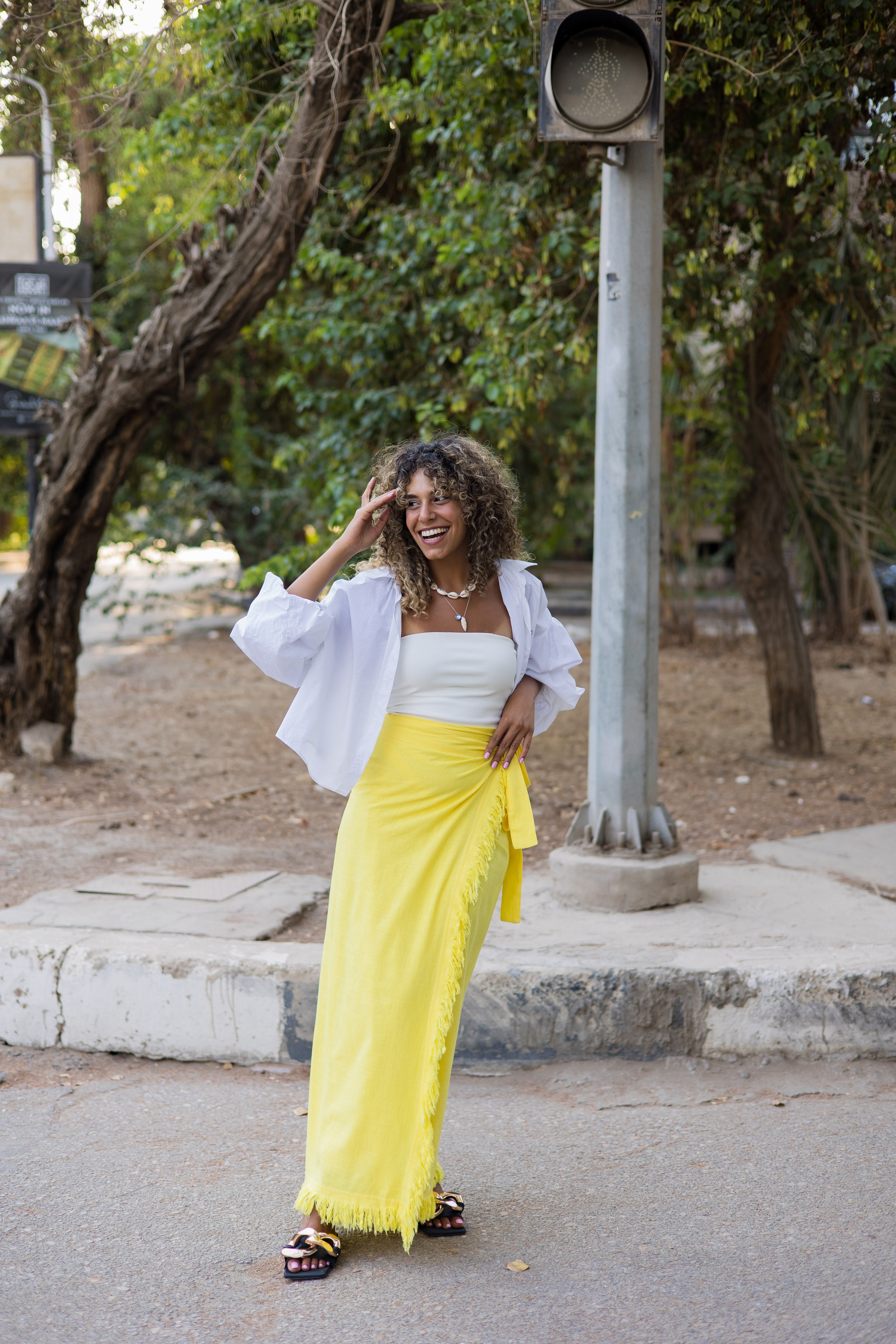 Mustard hotsell skirt wrap