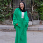 Wrap me skirt in royal green