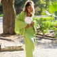 Wrap me skirt in Lime green