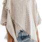 Criss cross top in beige