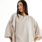 Criss cross top in beige
