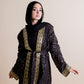 Hearts of gold kaftan in black