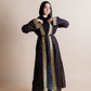 Hearts of gold kaftan in black